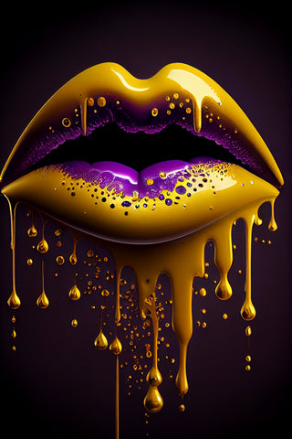 LIPS No. 23, gold / purple