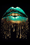 LIPS No. 26, gold / türkis 3