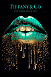 Lips 26, türkis / gold Tif