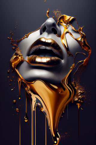 LIPS No. 34, face gold / grey