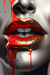 LIPS No. 36, face gold / grey / red