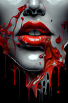 LIPS No. 37, face grey / red