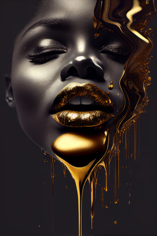 LIPS No. 38, woman gold