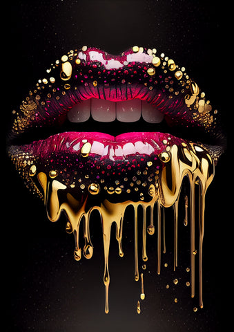 LIPS magenta / gold 2