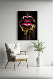 LIPS No. 6, magenta / gold / LV