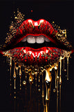 Kopie von LIPS red / gold