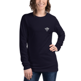 Bergauf! Langärmeliges Unisex-T-Shirt