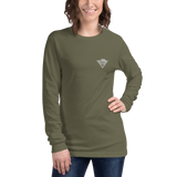 Bergauf! Langärmeliges Unisex-T-Shirt