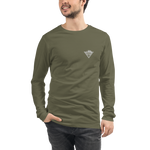 Bergauf! Langärmeliges Unisex-T-Shirt