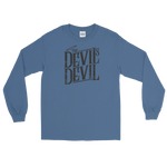 Devil’s Devil Herren-Langarmshirt - Indigoblau / S - 