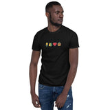 Dppeldeutsche Kartensymbole - Kurzärmeliges Unisex-T-Shirt by eumolino - Alpenshirts