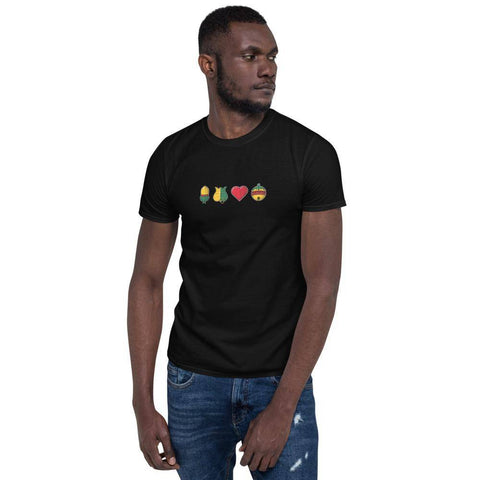 Dppeldeutsche Kartensymbole - Kurzärmeliges Unisex-T-Shirt by eumolino - Alpenshirts