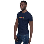 Dppeldeutsche Kartensymbole - Kurzärmeliges Unisex-T-Shirt by eumolino - Alpenshirts
