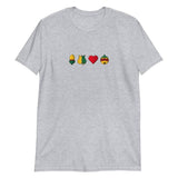 Dppeldeutsche Kartensymbole - Kurzärmeliges Unisex-T-Shirt by eumolino - Alpenshirts