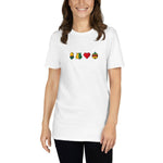 Dppeldeutsche Kartensymbole - Kurzärmeliges Unisex-T-Shirt by eumolino - Alpenshirts