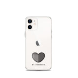 Flickenherz iPhone-Hülle für helle Geräte