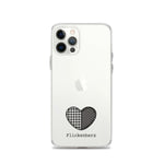 Flickenherz iPhone-Hülle für helle Geräte