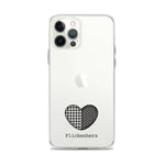 Flickenherz iPhone-Hülle für helle Geräte