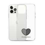 Flickenherz iPhone-Hülle für helle Geräte
