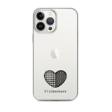 Flickenherz iPhone-Hülle für helle Geräte