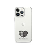 Flickenherz iPhone-Hülle für helle Geräte