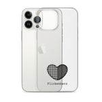 Flickenherz iPhone-Hülle für helle Geräte