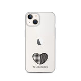 Flickenherz iPhone-Hülle für helle Geräte