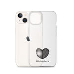 Flickenherz iPhone-Hülle für helle Geräte