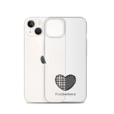 Flickenherz iPhone-Hülle für helle Geräte