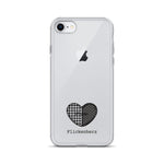Flickenherz iPhone-Hülle für helle Geräte
