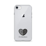Flickenherz iPhone-Hülle für helle Geräte
