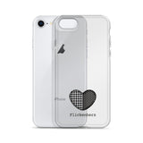 Flickenherz iPhone-Hülle für helle Geräte