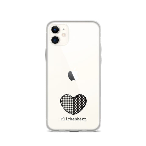 Flickenherz iPhone-Hülle für helle Geräte