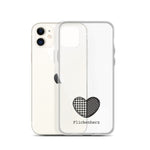 Flickenherz iPhone-Hülle für helle Geräte