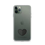 Flickenherz iPhone-Hülle für helle Geräte