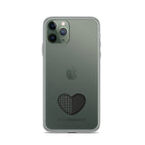 Flickenherz iPhone-Hülle für helle Geräte