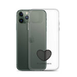 Flickenherz iPhone-Hülle für helle Geräte