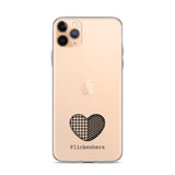 Flickenherz iPhone-Hülle für helle Geräte