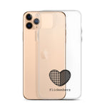 Flickenherz iPhone-Hülle für helle Geräte