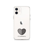 Flickenherz iPhone-Hülle für helle Geräte