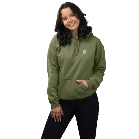 Anatomisches Herz - Unisex-Kapuzenpullover