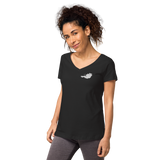 I am from Austria Eng anliegendes Damen-T-Shirt mit V-Ausschnitt