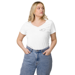 I am from Austria Eng anliegendes Damen-T-Shirt mit V-Ausschnitt