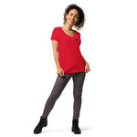 I am from Austria Eng anliegendes Damen-T-Shirt mit V-Ausschnitt