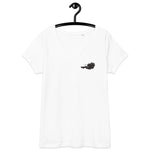 I am from Austria Eng anliegendes Damen-T-Shirt mit V-Ausschnitt