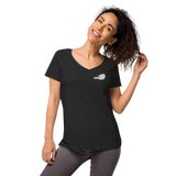 I am from Austria Eng anliegendes Damen-T-Shirt mit V-Ausschnitt