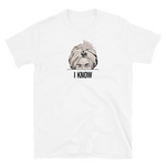 I Know - Retro Gedankenleser T-Shirt - Weiß / S - Trixtaa, 