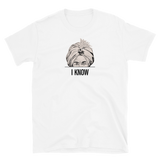 I Know - Retro Gedankenleser T-Shirt - Weiß / S - Trixtaa, 