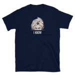 I Know - Retro Gedankenleser T-Shirt - Navy / S - Trixtaa, 
