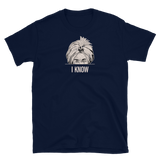 I Know - Retro Gedankenleser T-Shirt - Navy / S - Trixtaa, 